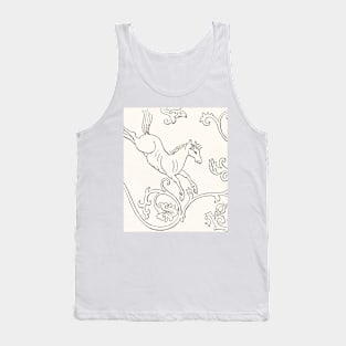 Sacred Horse by Albert Racinet Tank Top